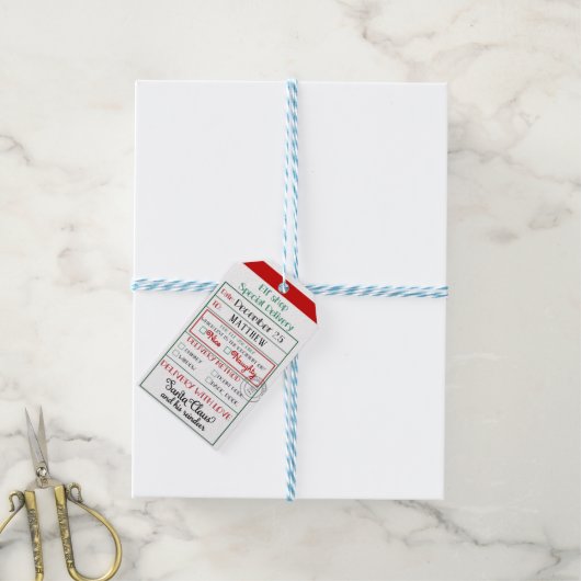 Elf Shop Special Delivery Nice of Naughty Cadeaulabel (Met Touw)