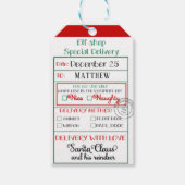 Elf Shop Special Delivery Nice of Naughty Cadeaulabel (Voorkant)