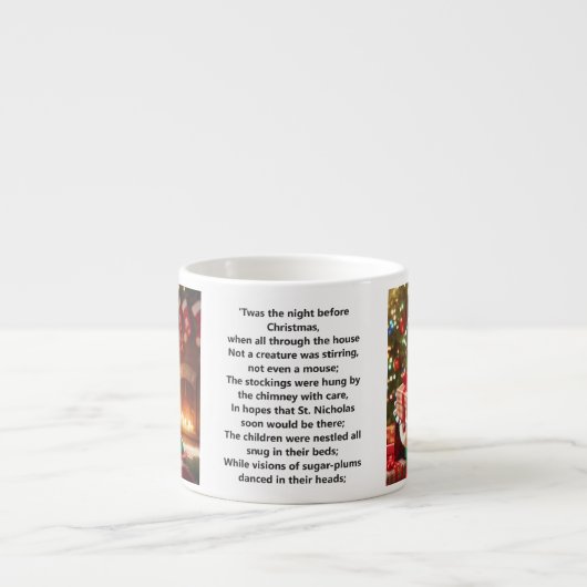 Elf Sinterklaas Naam van het kind toevoegen Kersta Espresso Kop (Voorkant)