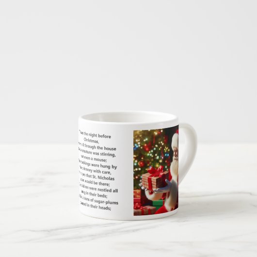 Elf Sinterklaas Naam van het kind toevoegen Kersta Espresso Kop (Voorkant rechts)