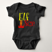 Elf Size Kerst Shirten Romper (Voorkant)