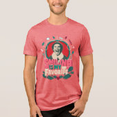 Elf - Smiling is My Favorite Tri-Blend Shirt (Voorkant)