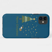 Elf Snail-kerstscene Case-Mate iPhone Case (Achterkant (horizontaal))