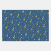 Elf Snail-kerstscene Inpakpapier Vel (Voorkant)