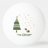 Elf Snail-kerstscene Pingpongbal (Achterkant)