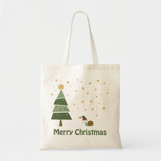 Elf Snail-kerstscene Tote Bag (Voorkant)