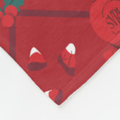 ELF-Snoep-controlepatroon Fleece Deken (Hoek)