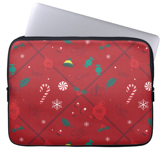 ELF-Snoep-controlepatroon Laptop Sleeve (Voorkant)