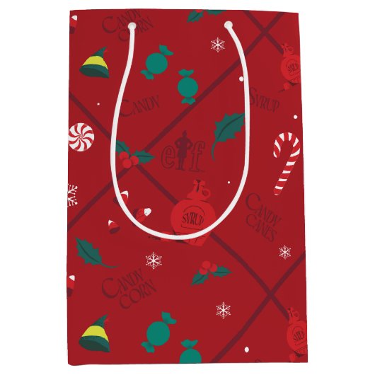 ELF-Snoep-controlepatroon Medium Cadeauzakje (Voorkant)