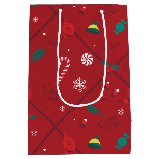 ELF-Snoep-controlepatroon Medium Cadeauzakje (Achterkant)