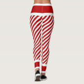 Elf Snoep Stripes kerstkostuum Leggings (Achterkant)