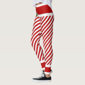 Elf Snoep Stripes kerstkostuum Leggings (Links)