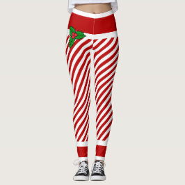 Elf Snoep Stripes kerstkostuum Leggings