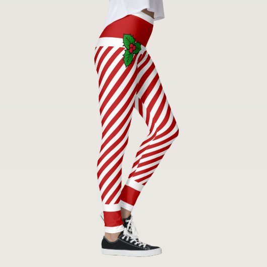 Elf Snoep Stripes kerstkostuum Leggings (Rechts)