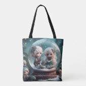 Elf Snowglobe Tote Bag (Achterkant)