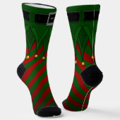 Elf Socks Festive Christmas Elf Costume Socks Sokken (Gebogen)