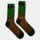 Elf Socks Festive Christmas Elf Costume Socks Sokken (Rechts)