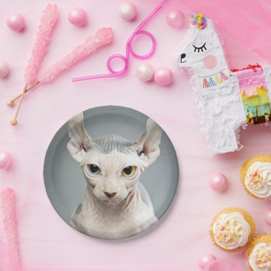 Elf Sphinx Cat Foto Afbeelding Papieren Bordje (Feest)
