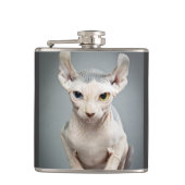 Elf Sphinx Cat-foto Heupfles (Voorkant)