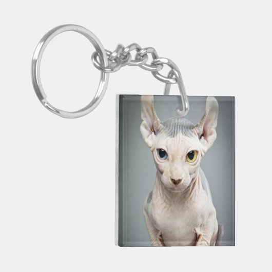 Elf Sphinx Cat-foto Sleutelhanger (Voorkant Links)