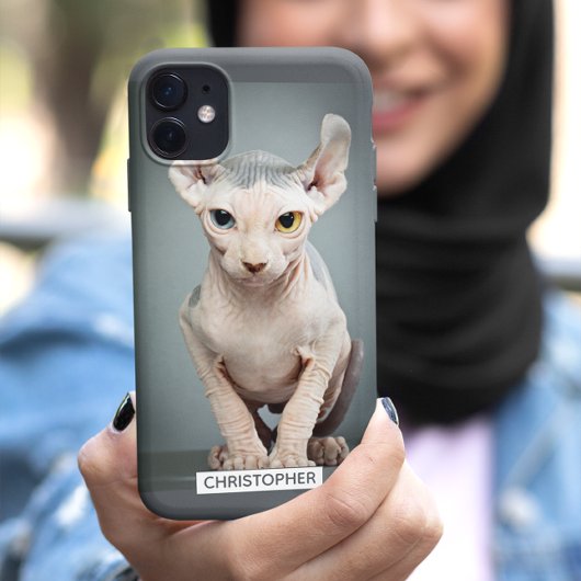 Elf Sphynx Cat-foto | Jouw namen toevoegen Case-Mate iPhone Case