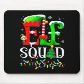 Elf Squad Christmas Family Matching Pajamas Elf Bo Muismat (Voorkant)