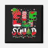 Elf Squad Christmas Family Matching Xmas Elf Pajam Magneet (Voorkant)