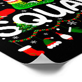 Elf Squad Christmas Family Matching Xmas Elf Pajam Poster (Hoek)