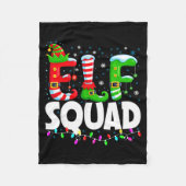 Elf Squad Christmas Family Matching Xmas Pajamas  Fleece Deken (Voorkant)