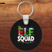 Elf Squad Christmas Family Matching Xmas Pajamas  Sleutelhanger (Voorkant)