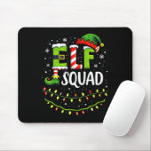 Elf Squad Christmas Lights Matching Holiday Crew  Muismat (Met muis)
