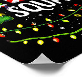 Elf Squad Christmas Lights Matching Holiday Crew  Poster (Hoek)