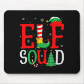 Elf Squad Christmas Matching Family Group Elf Xmas Muismat (Voorkant)