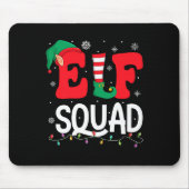 Elf Squad Christmas Matching Family Group Elf Xmas Muismat (Voorkant)