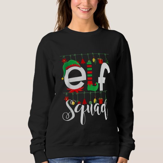 Elf Squad Christmas Matching Family Xmas Toddler B Trui (Voorkant)