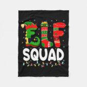 Elf Squad Family Christmas Matching Pajamas Xmas T Fleece Deken (Voorkant)