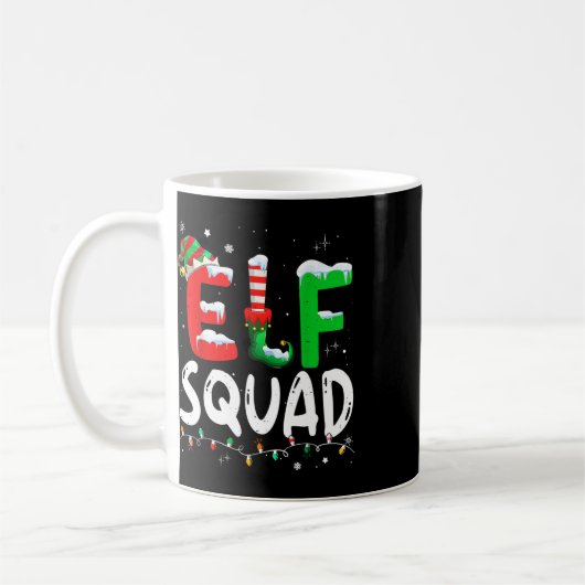 Elf Squad Family Kerstmis Matching Pajamas Funny Koffiemok (Links)