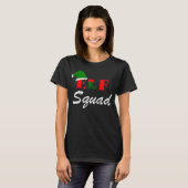 Elf Squad Family Matching Kerstmis Costume grappig T-shirt (Voorkant volledig)