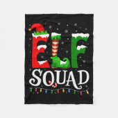 Elf Squad Funny Christmas Family Pajamas  Fleece Deken (Voorkant)