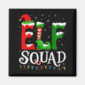 Elf Squad Funny Christmas Family Pajamas  Magneet (Voorkant)