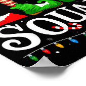 Elf Squad Funny Christmas Family Pajamas  Poster (Hoek)