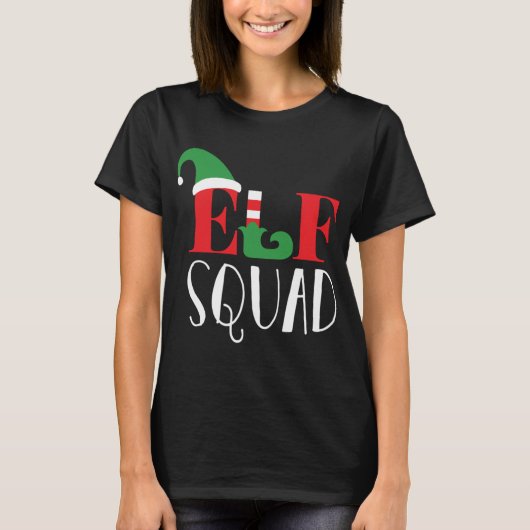 Elf Squad Funny Christmas Matching Top (Voorkant)