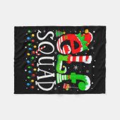 Elf Squad Funny Elf Family Christmas Matching Paja Fleece Deken (Voorkant (Horizontaal))