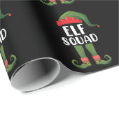 Elf Squad Funny Family Matching met Kerstmis Cadeaupapier (Rol Hoek)