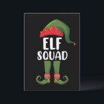 Elf Squad Funny Family Matching met Kerstmis Kaart<br><div class="desc">Elf Squad Funny Family Matching met Kerstmis</div>
