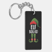 Elf Squad Funny Family Matching met Kerstmis Sleutelhanger (Voorkant Links)