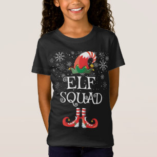Elf Squad Funny Family Matching met Kerstmis T-shirt