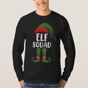 Elf Squad Funny Family Matching met Kerstmis T-shirt