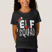 Elf Squad Grappig Familie Verzamelen Kerstkostuum T-shirt (Voorkant)