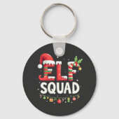 Elf Squad Grappige bij elkaar passende kerst outfi Sleutelhanger (Voorkant)
